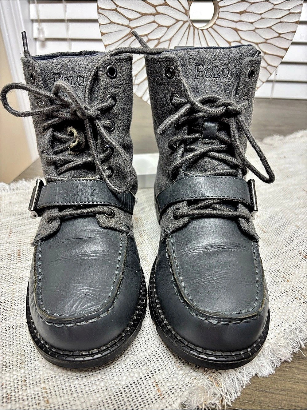 Polo Ralph Lauren Ranger Hi Boot Black & Gray Boots